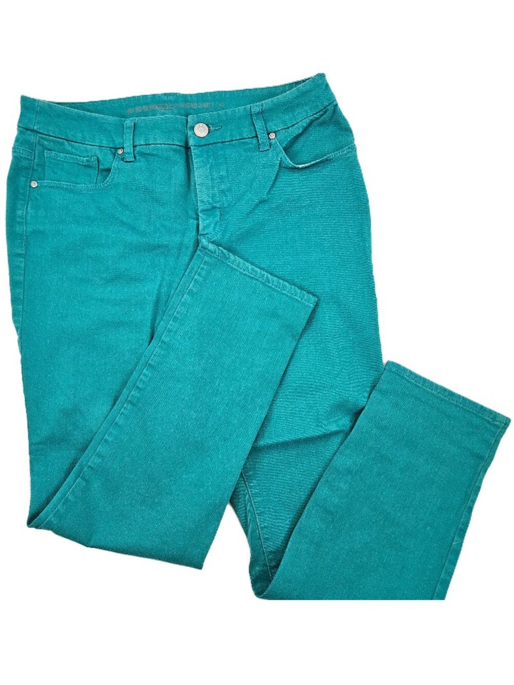 Lot 3 Chicos Size 1 Jeans Blue Gray Turquoise Mid Rise Straight Leg Ankle Pants - Picture 6 of 16